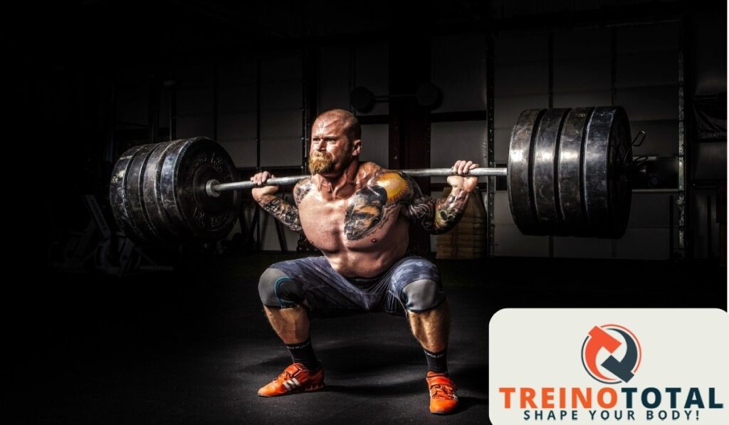 agachamento com barra