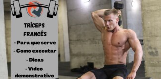 Tríceps francês com halter: Para que serve, Como executar e dicas - Para que serve Tríceps francês - Como executar - Dicas - Vídeo demonstrativo