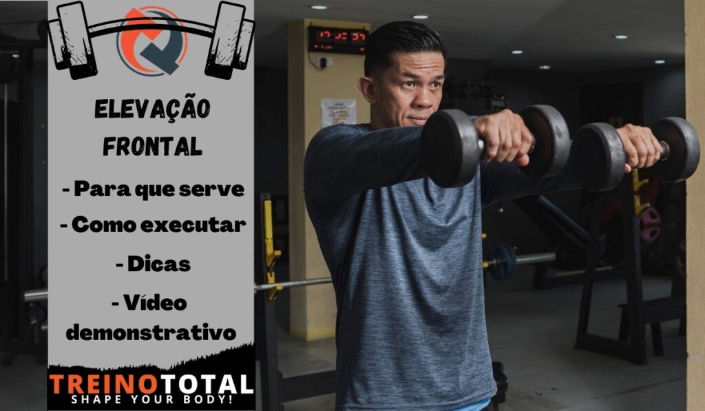 elevação frontal - Como executar - Para que serve - Dicas - Vídeo demonstrativo