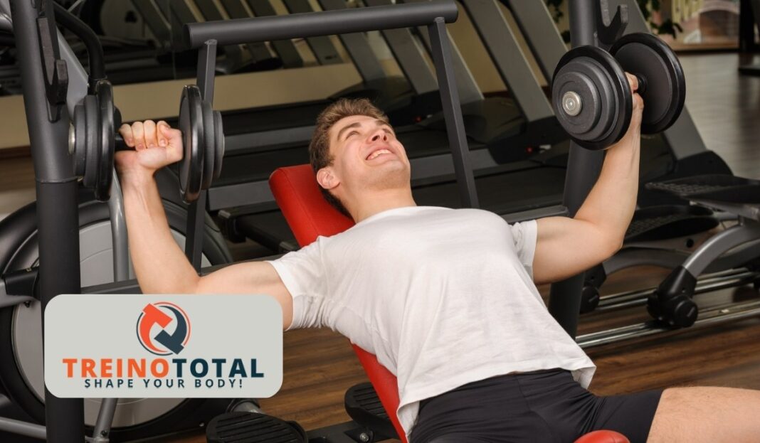 supino incliado com halter supino incliado com halter