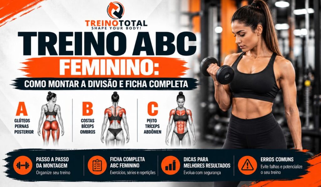 Treino ABC Feminino: Como Montar a Divisão e Ficha Completa Treino ABC feminino ficha